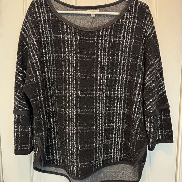 Max Studio Black & White Sweater sz XL - Picture 2 of 7